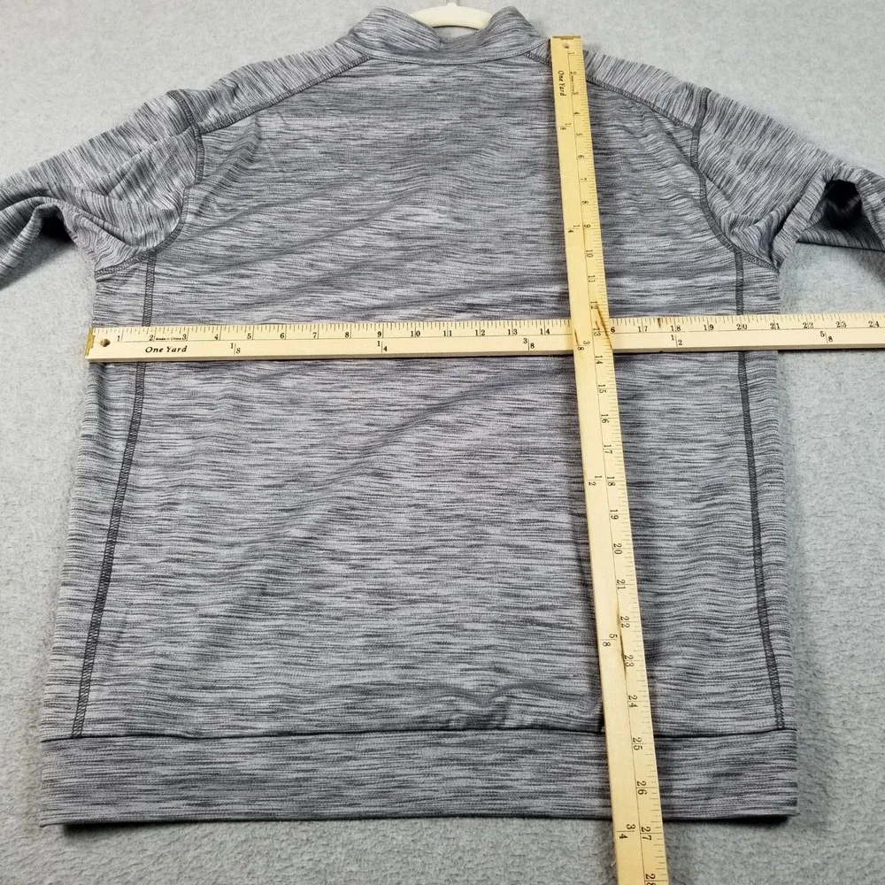 Roundtree & Yorke 1/4 Zip Jacket Mens M Medium Gray Space Dye Performance Jacket